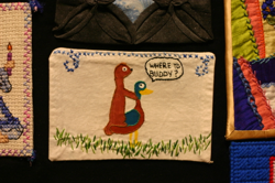 The peaceful mink and duck