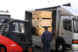 Straight off the boat, and off with a buyer