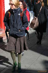 Tourist up top, smart city style down below