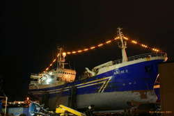 Christmas even in the slips