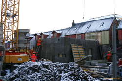 I got to watch my local boys working in the snow on a saturday