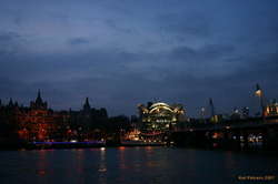 Neat building at the end of the Jubilee Bridge