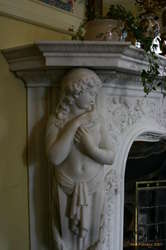 Nice sculptures looking after the fire