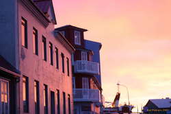 Sunset light by my house