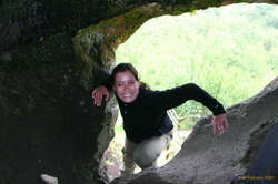 Ellen climbing into Snorri's Kingdom