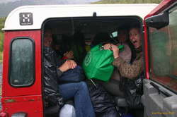 Tetris for 10 people plus gear in one jeep