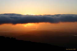 Late night hiking means a low sun