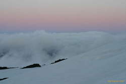 The belt of venus rises in the east