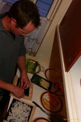 Matt hard at work on an inside out roll