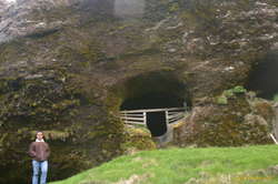 Alex and an old sheep pen
