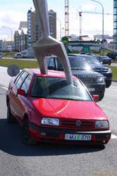 A victim of an angry giant