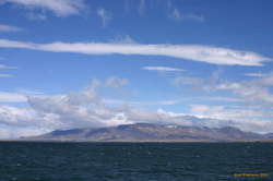 A windy day on the bay, looking across to Esja