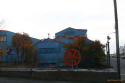 Colourful old building near the new harbour