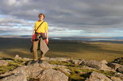 Me at the top of the steep side