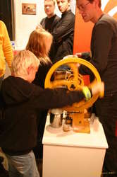 Kids making pills at the Actavis stand