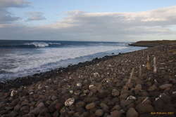 Waves on a distant shore