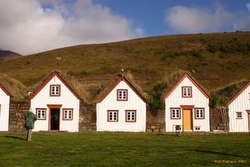 Old turf mansion at Laufás