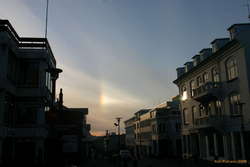 Sundog over Reykjavík