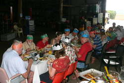 Other end of the table