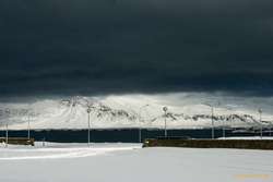 Under a foreboding sky