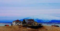 Farm under the mountain