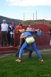 The crowd is on their feet