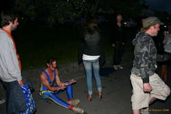 without even blinking