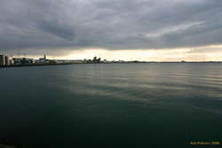 Afternoon skies and sea