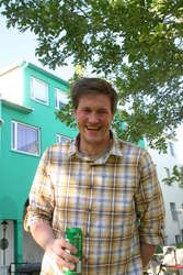 Eggert enjoys a laugh