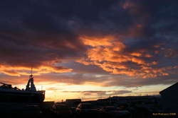 Pretty clouds around midnight