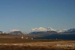 Hvalfell, and the Botnsúla massif from Hvalfjörður