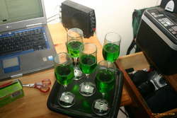 My fabulous servants drinks tray for Oddur's party