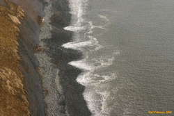 Tiny beach under Króksbjarg
