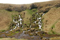 Cascades in the hillside