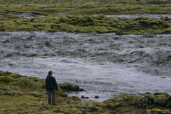 Iveta looks at Skaftárahlaup