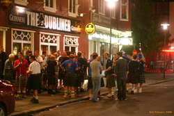 Milling around downtown