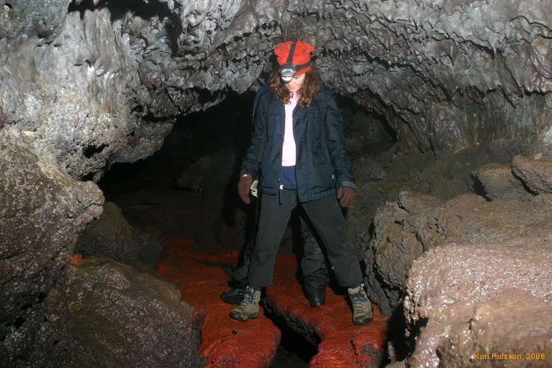 Iveta (and Jonas) in the tunnel