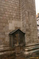 Presumably a way of protecting whatever that cross is for