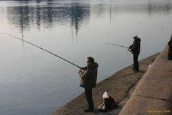 Fishing in the Neva
