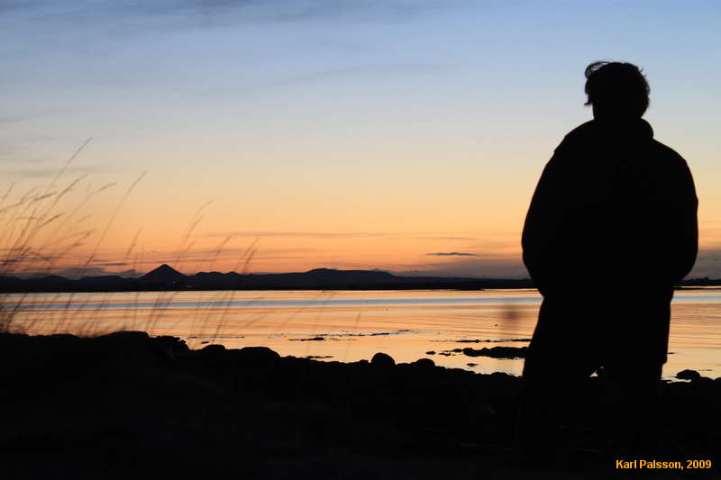 Looking across Skerjafjörður to Keilir