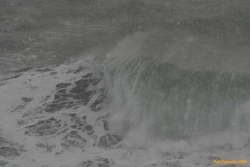 Waves through the snow