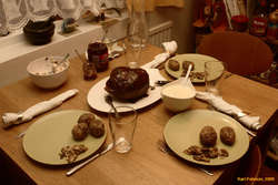 Alda put on a full spread for us