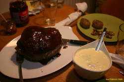 Delicious dinner with Alda and Lee