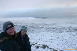 Eva and Ivata pausing for a breather