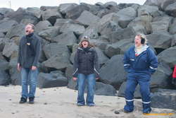 James, Bel and Mumma playing Oli's game