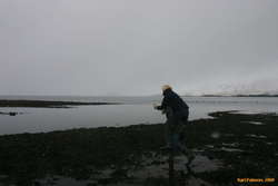 Ulfar carrying Sjoerd through the deep parts