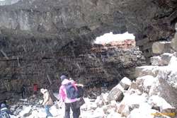 Good weather for going caving