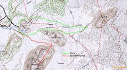 Map of my route for the day