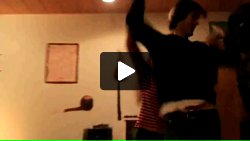 Stef and Eggert, making a scene.