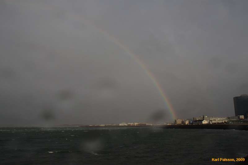 Double rainbows, but still pretty wet